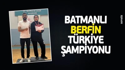 Batmanlı Berfin, T&uuml;rkiye Şampiyonu
