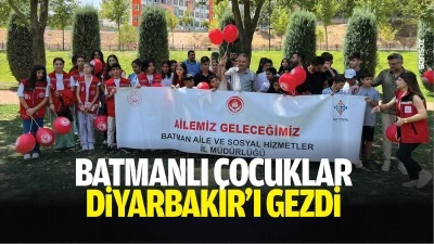 Batmanlı &Ccedil;ocuklar Diyarbakır&rsquo;ı gezdi