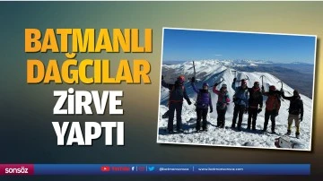 Batmanlı Dağcılar, zirve yaptı