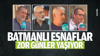 Batmanlı esnaflar zor g&uuml;nler yaşıyor