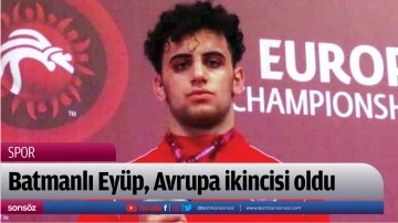 Batmanlı Ey&uuml;p, Avrupa ikincisi oldu