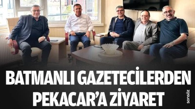 Batmanlı Gazetecilerden Pekacar&rsquo;a ziyaret