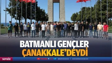 Batmanlı gen&ccedil;ler &Ccedil;anakkale&rsquo;deydi