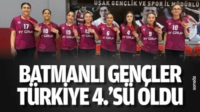 Batmanlı Gen&ccedil;ler T&uuml;rkiye 4.&rsquo;s&uuml; oldu