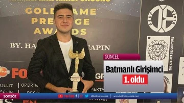 Batmanlı Girişimci 1. oldu