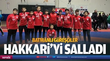 Batmanlı G&uuml;reş&ccedil;iler, Hakkari&rsquo;yi salladı