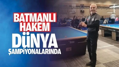 Batmanlı Hakem, d&uuml;nya şampiyonalarında