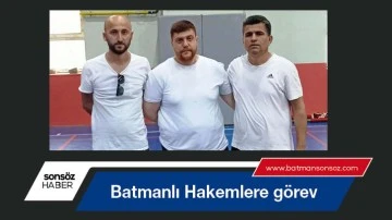 Batmanlı Hakemlere g&ouml;rev