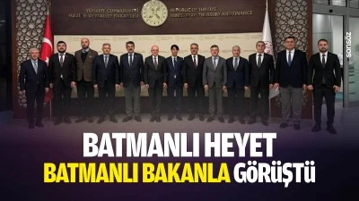 Batmanlı Heyet, Batmanlı Bakanla g&ouml;r&uuml;şt&uuml;