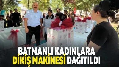 Batmanlı Kadınlara dikiş makinesi dağıtıldı