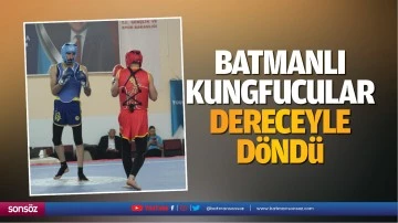 Batmanlı Kungfucular dereceyle d&ouml;nd&uuml;