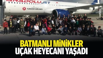 Batmanlı Minikler u&ccedil;ak heyecanı yaşadı