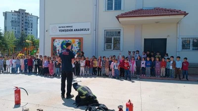 Batmanlı Miniklere yangın eğitimi verildi