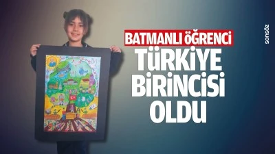 Batmanlı &Ouml;ğrenci, T&uuml;rkiye birincisi oldu