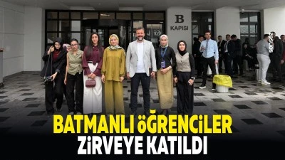 Batmanlı &Ouml;ğrenciler, zirveye katıldı