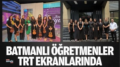 Batmanlı &ouml;ğretmenler TRT ekranlarında