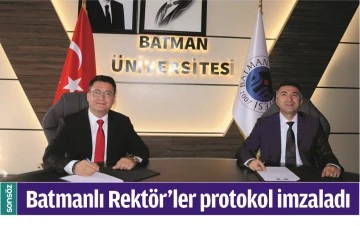 BATMANLI REKT&Ouml;R&rsquo;LER PROTOKOL İMZALADI