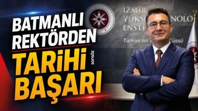 Batmanlı Rekt&ouml;rden tarihi başarı