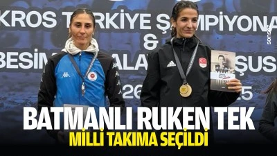 Batmanlı Ruken Tek, milli takıma se&ccedil;ildi