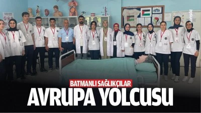 Batmanlı sağlık&ccedil;ılar Avrupa yolcusu