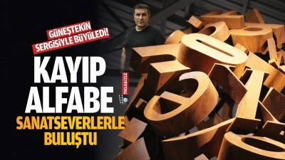Sanat&ccedil;ı G&uuml;neştekin sergisiyle b&uuml;y&uuml;ledi! Kayıp Alfabe sanatseverlerle buluştu