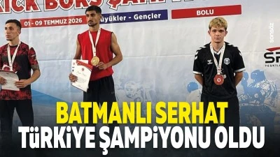 Batmanlı Serhat, T&uuml;rkiye Şampiyonu oldu
