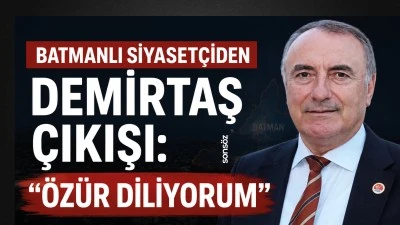 Batmanlı Siyaset&ccedil;iden Demirtaş &ccedil;ıkışı: &ldquo;&Ouml;z&uuml;r diliyorum&rdquo;