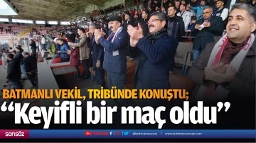Batmanlı Vekil, trib&uuml;nde konuştu