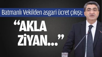 Batmanlı Vekilden asgari &uuml;cret &ccedil;ıkışı