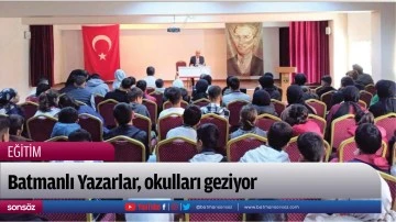 Batmanlı Yazarlar, okulları geziyor