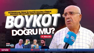 Batmanlılar, İsrail'in Filistin halkına y&ouml;nelik insanlık dışı saldırılarına ilişkin konuştu