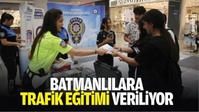 Batmanlılara trafik eğitimi veriliyor