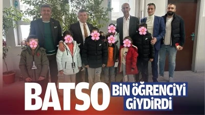 BATSO, bin &ouml;ğrenciyi giydirdi