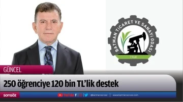 BATSO'dan 250 &ouml;ğrenciye 120 bin TL&rsquo;lik destek