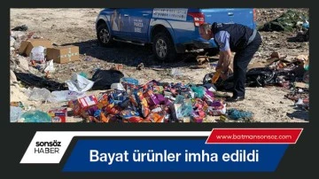 Bayat &uuml;r&uuml;nler imha edildi