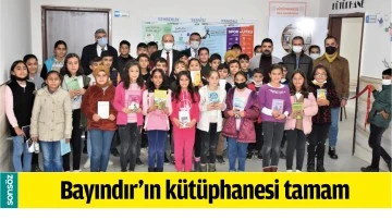 BAYINDIR&rsquo;IN K&Uuml;T&Uuml;PHANESİ TAMAM