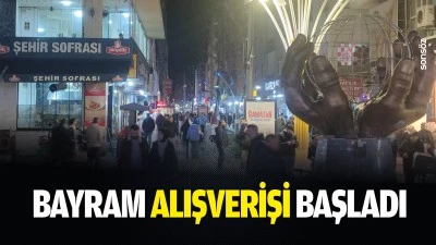 Bayram alışverişi başladı
