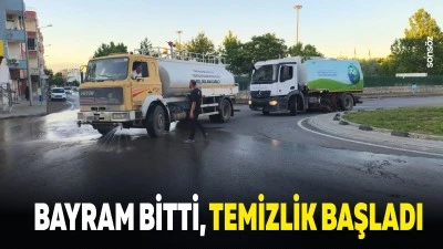 Bayram bitti, temizlik başladı