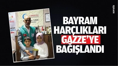 Bayram har&ccedil;lıkları Gazze&rsquo;ye bağışlandı