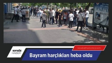 Bayram har&ccedil;lıkları heba oldu