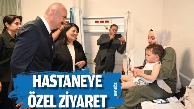 Bayramda hastaneye &ouml;zel ziyaret