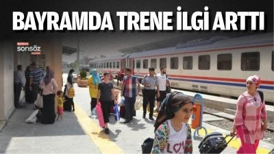 Bayramda trene ilgi arttı