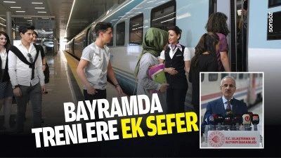 Bayramda trenlere ek sefer