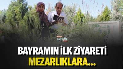 Bayramın ilk ziyareti mezarlıklara&hellip;