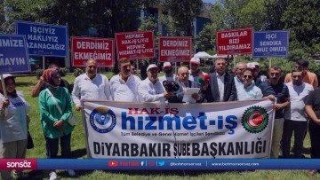Bazı belediyelerde işten &ccedil;ıkarılan iş&ccedil;iler eylem yaptı