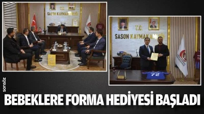 Bebeklere forma hediyesi başladı 