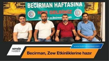 Becirman, Zew Etkinliklerine hazır