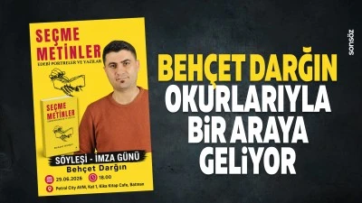 Beh&ccedil;et Darğın okurlarıyla bir araya geliyor