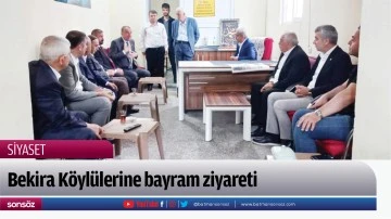 Bekira K&ouml;yl&uuml;lerine bayram ziyareti