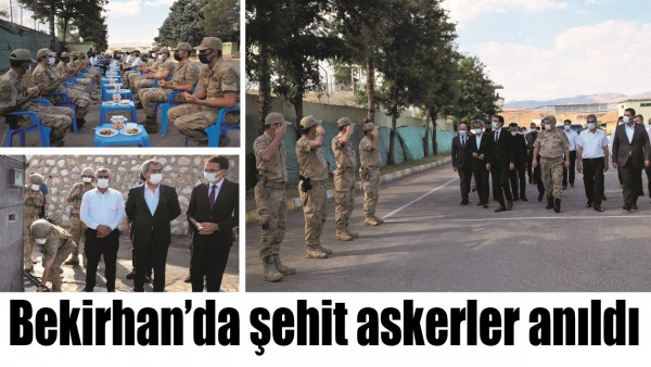 BEKİRHAN&rsquo;DA ŞEHİT ASKERLER ANILDI